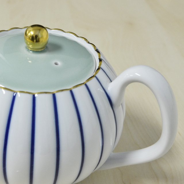 【青藍縞紋】茶器セット4