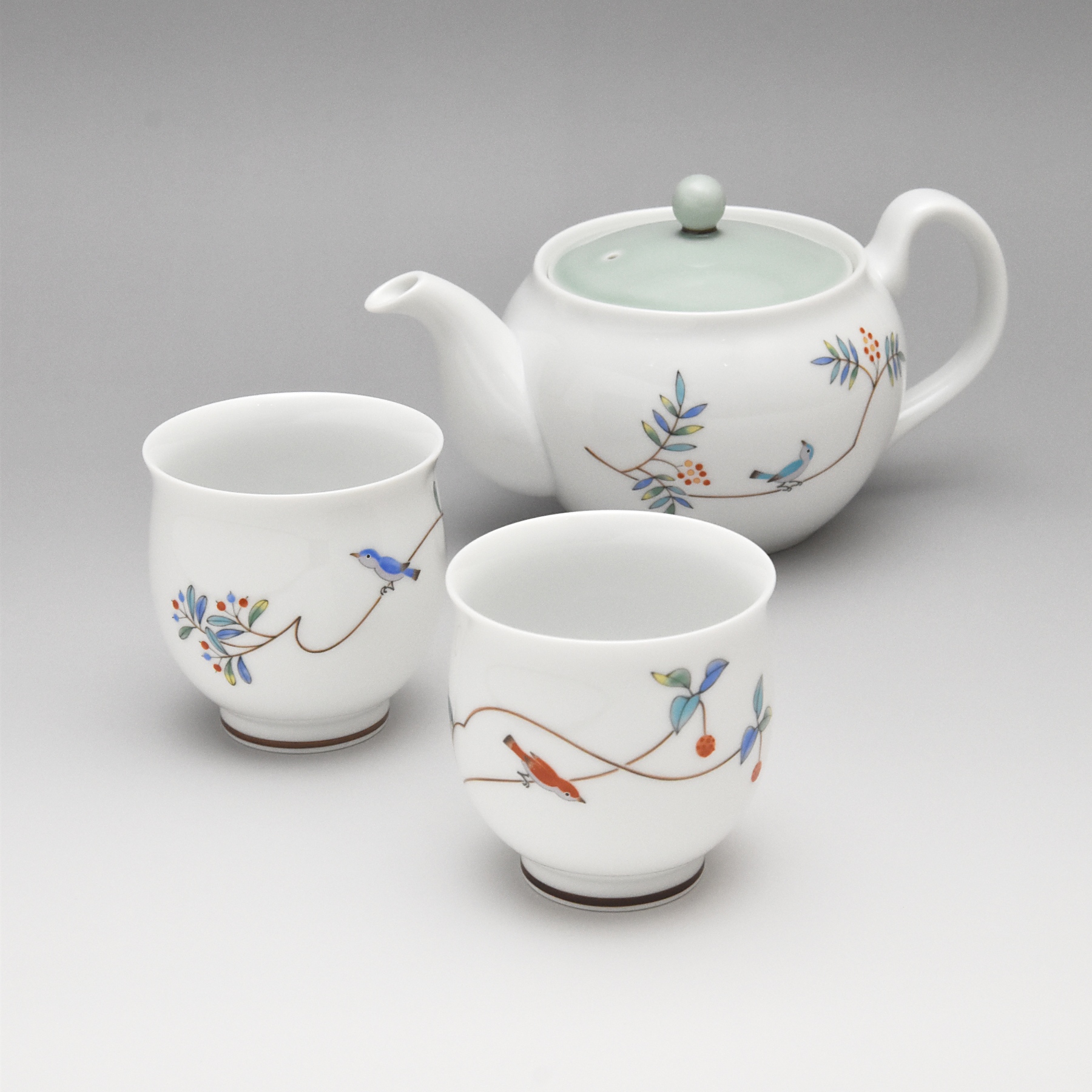 【小鳥の詩】二人用茶器セット