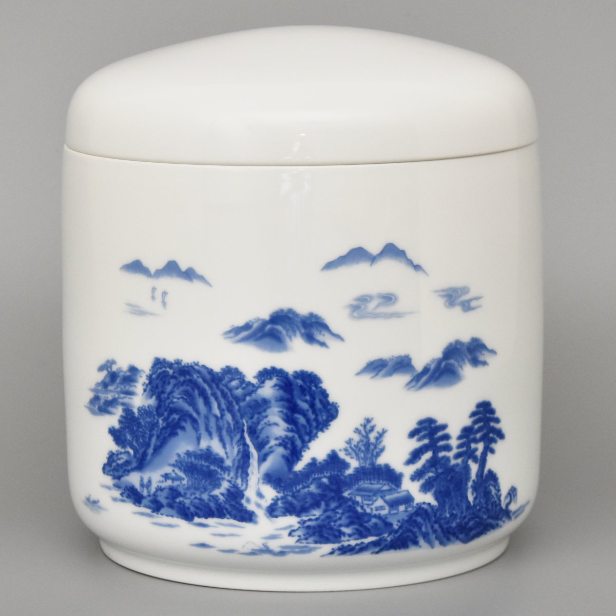 (山水)筒型7寸骨壺1