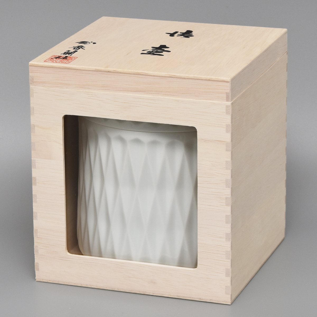 【ダイヤカット】筒型6寸骨壺4