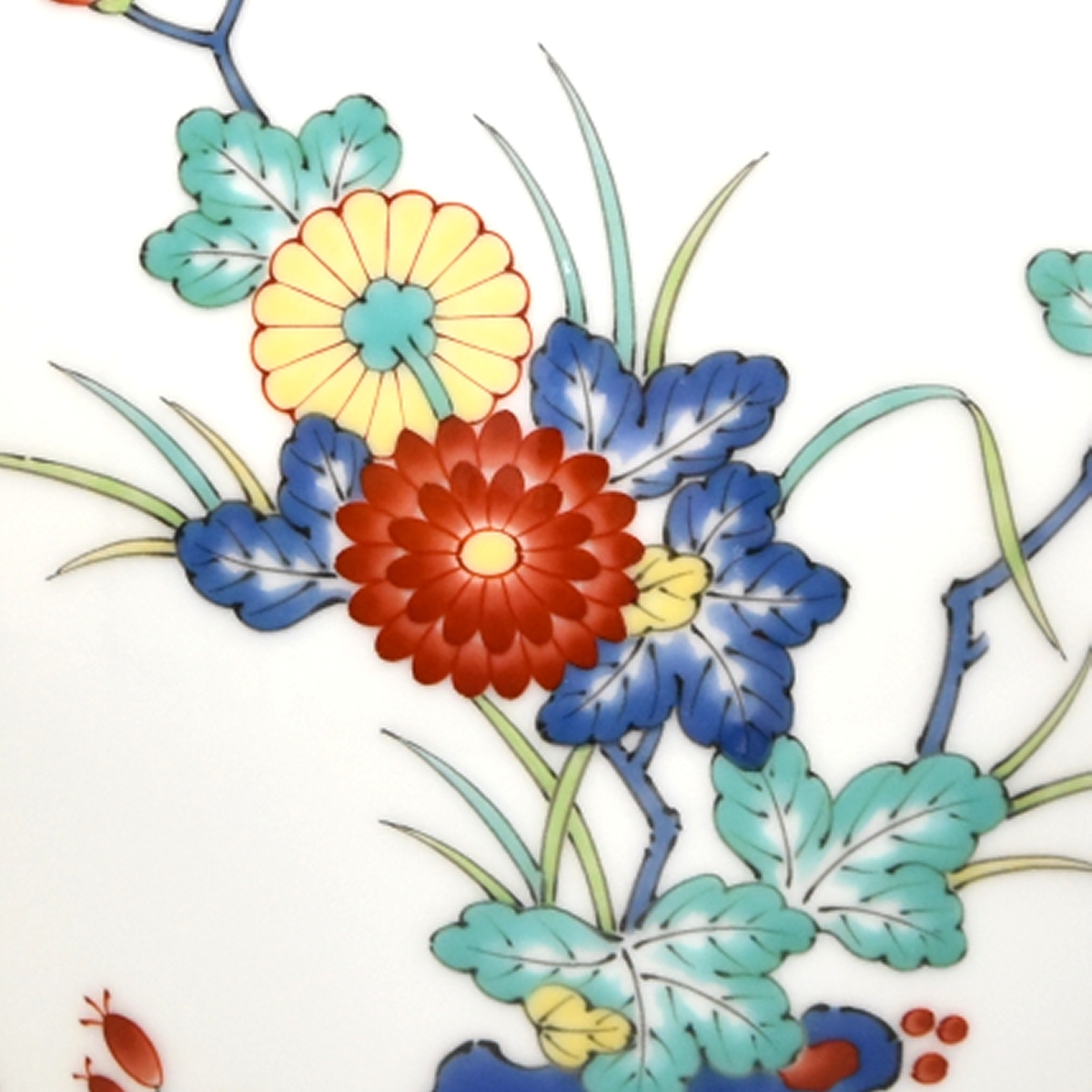 【色絵岩菊】家型7寸骨壺2