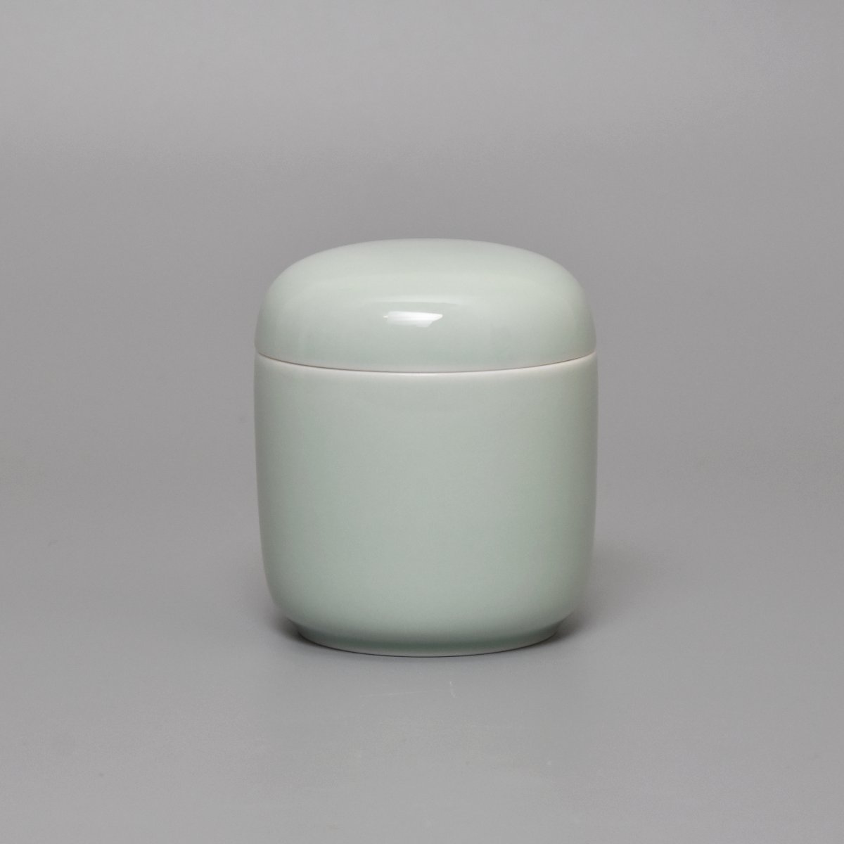 【青磁】筒型2.5寸 骨壺1